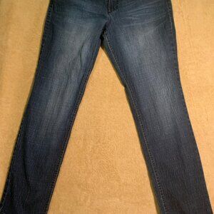 LEI‎ Blue Jeans Juniors 15 Ashley Louise Skinny Distressed Stonewash Pocket (C)